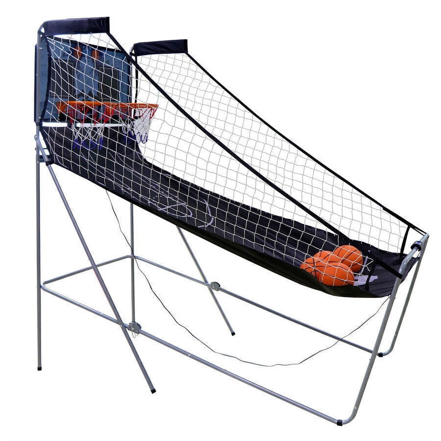 2 Player Foldable Indoor Basketball Arcade Game Double Electronic Hoops shot
