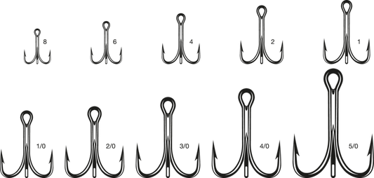 VMC O'SHAUGHNESSY TREBLE SHORT 4X PS HOOK SIZE 5/0 QTY 25