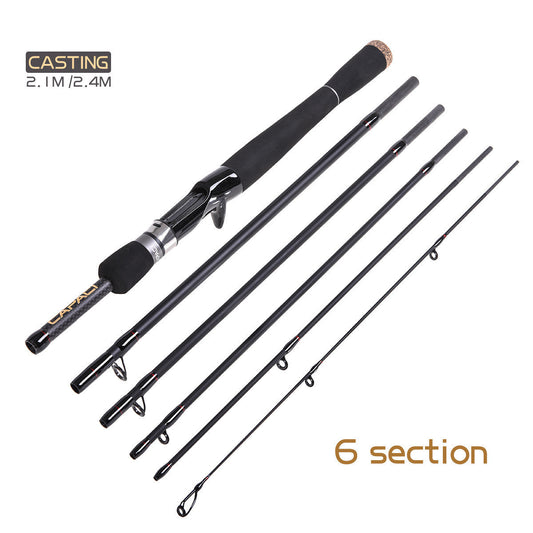 2.1/2.4m M straight gun handle perch sea fishing rod - Blue Force Sports