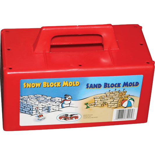 12PACK Flexible Flyer Red Plastic Sand & Snow Block Maker