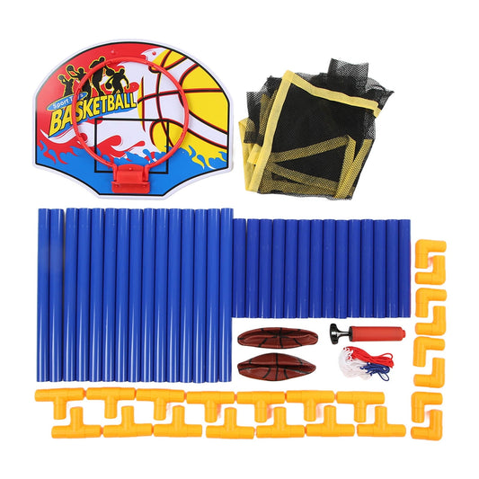 2024 Kids Basketball Hoop Set Removable Adjust Height Improve Fine Motor Skills Basketball Play Set