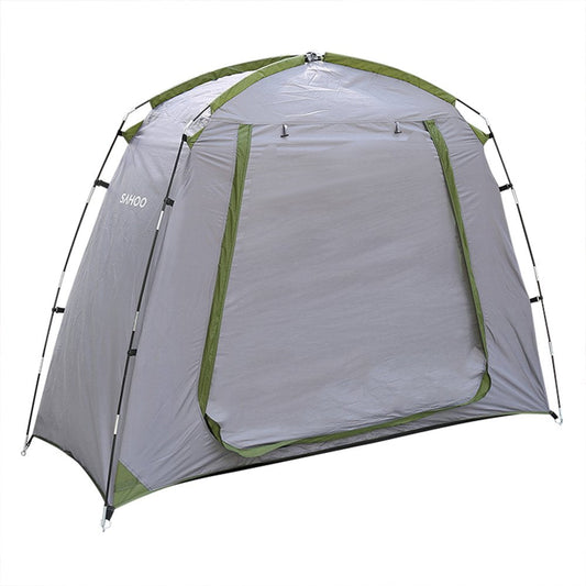 Waterproof Outdoor Storage Shed Bike Tent Silver Coated Polyester Bike Shelter Space Saving Garden Tool Storage Cover