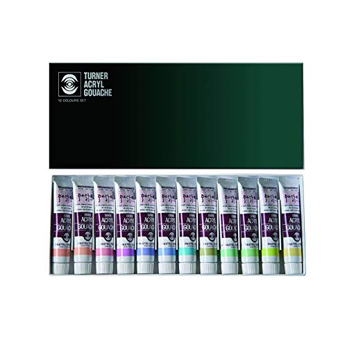 Turner Acryl Gouache Pastel Multi Color 12 Colors AG02012P 20ML(No.6) 0.7oz NEW