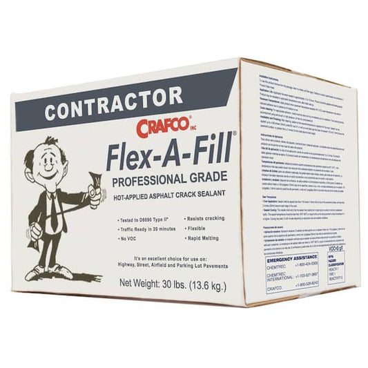 30 lb. Box Black Pavement Asphalt Crack Repair Sealant