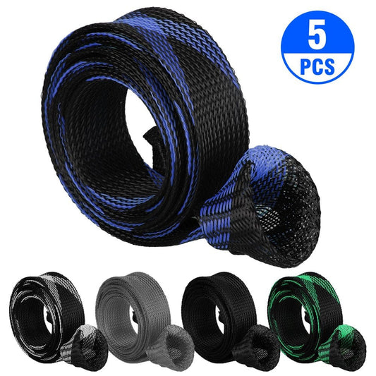 TSV 5Pcs Fishing Rod Sleeves, Fishing Rod Cover Protector Casting Rod Socks, Fishing Gear Tools Accessories for Casting Sea Fishing Rod Spinning Fishing Rod
